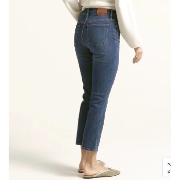 J.Crew 10" Demi-Boot Crop Jean In Stone Street Wash Size 30 - Picture 3 of 13